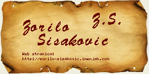 Zorilo Šišaković vizit kartica